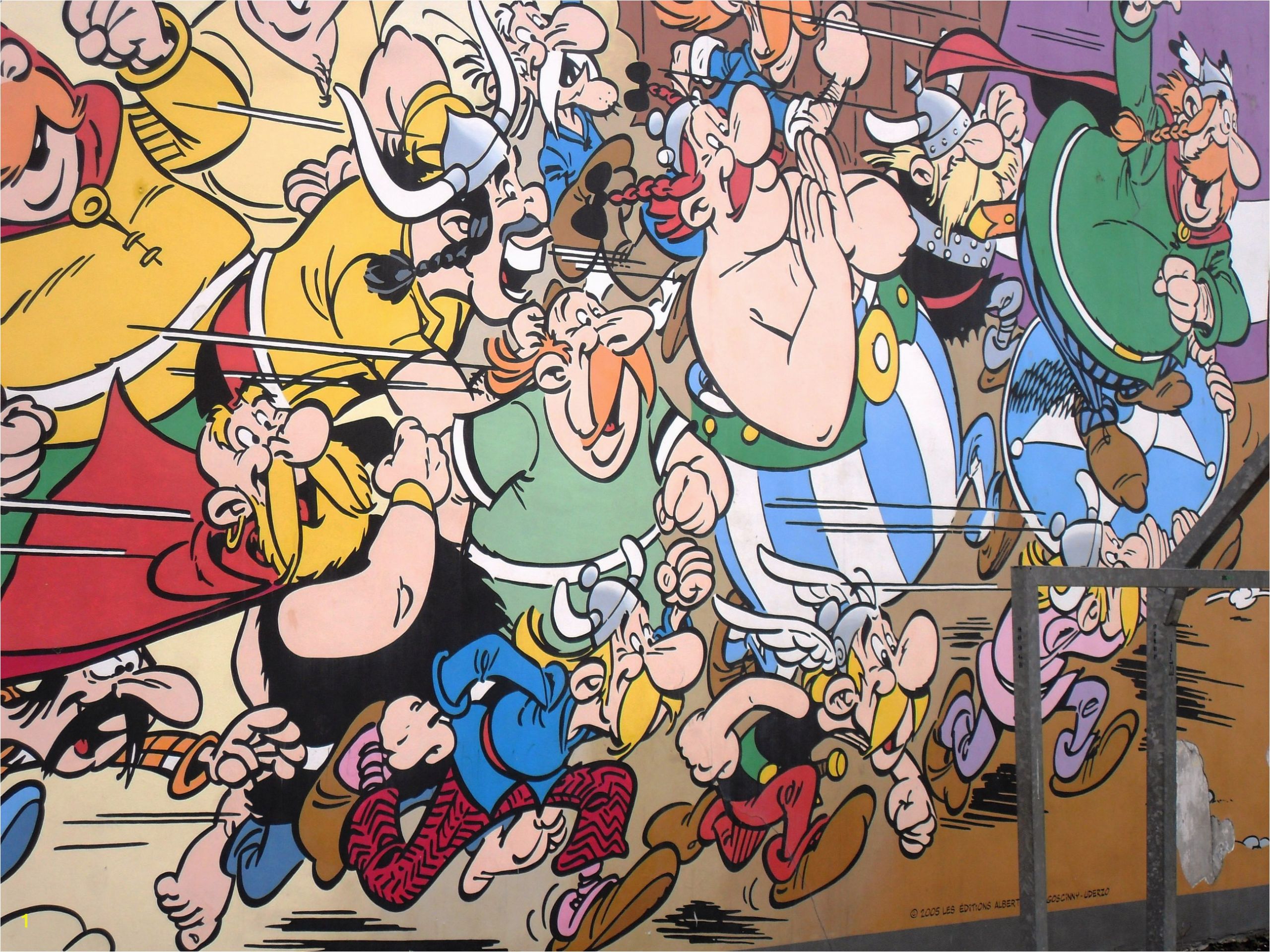 ic wall Asterix & Obelix Goscinny and Uderzo Brussels