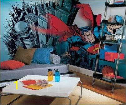 Comic Murals for Walls Superior Decorating for the Superhero S Abode