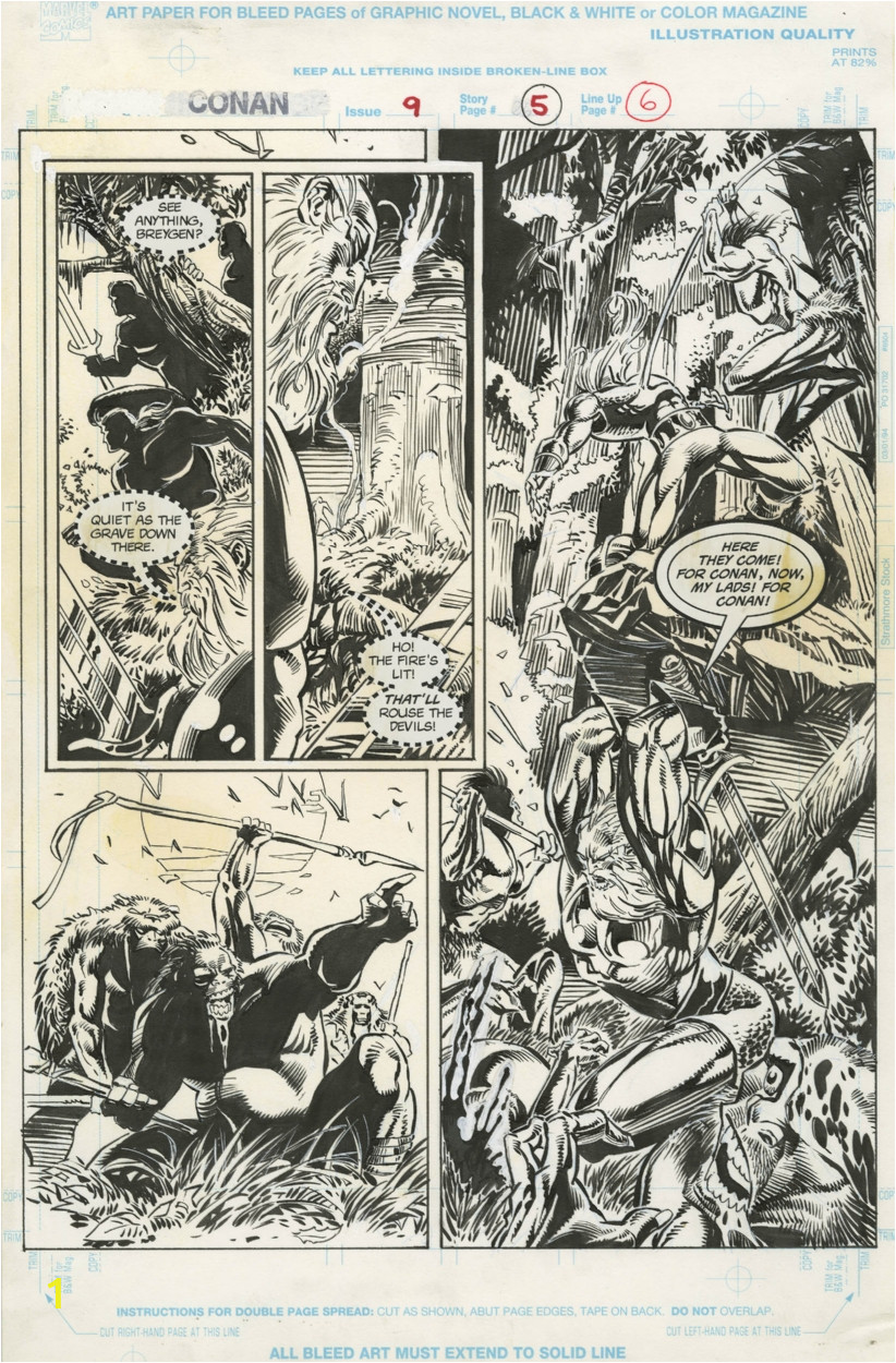 Conan the Barbarian Coloring Pages Conan 9 Page 5 Joe Bennett tom Palmer In Roland