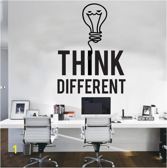 Cool Office Wall Murals Fice Think Different Fice Walls Fice Decals Fice Wall Decals Fice Art Fice Decor Fice Decals Business Supplies 2408re