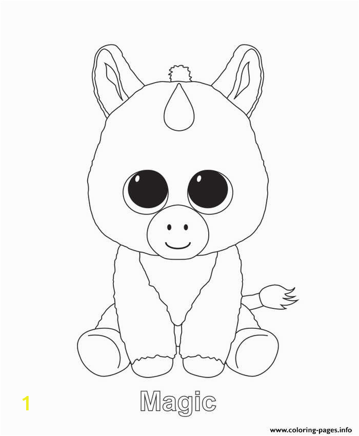 Magic Beanie Boo Coloring Pages