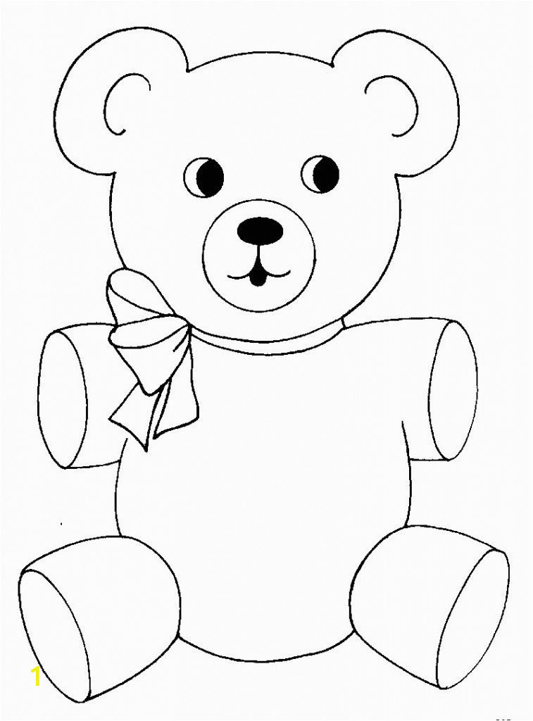 Cute Bear Coloring Pages Free Printable Teddy Bear Coloring Pages for Kids