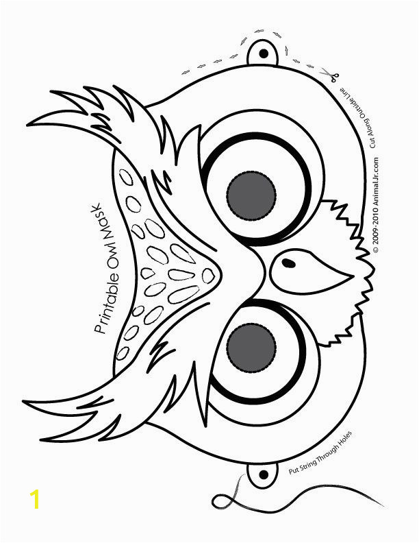 Cute Coloring Pages Halloween Owl Cute Printable Halloween Animal Paper Masks Mask