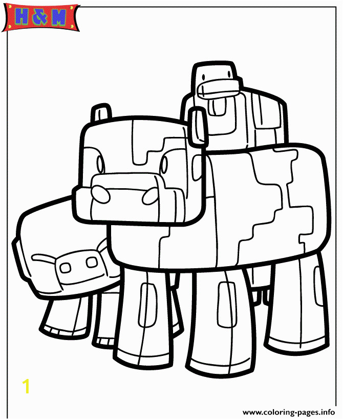 Cute Minecraft Coloring Pages Dog Free Clipart 304