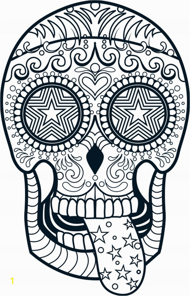 sugar skull coloring book free pagesintable for adults toint