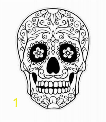 Cute Sugar Skull Coloring Pages Sugar Skull Coloring Pages Artsy Fartsy