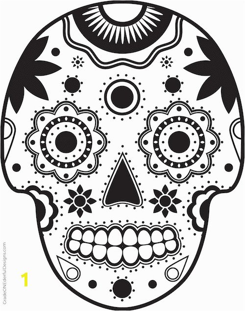 Cute Sugar Skull Coloring Pages Sugar Skull Colouring Freebie Grade Onederful Blog