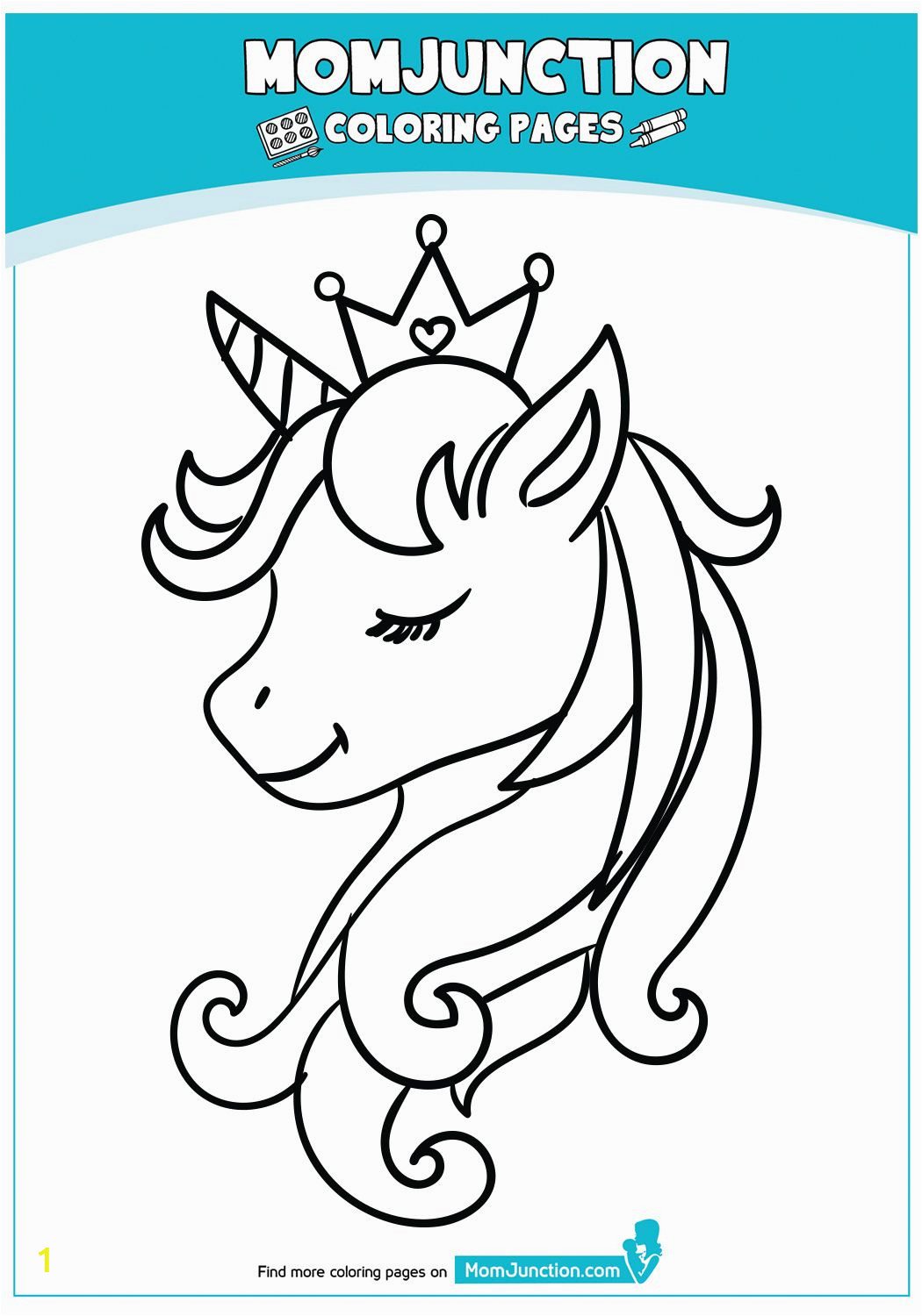 Cute Unicorn Coloring Page Beautiful Unicorn Head Coloring Page