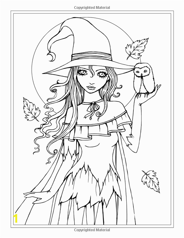 Cute Witch Coloring Pages | divyajanani.org