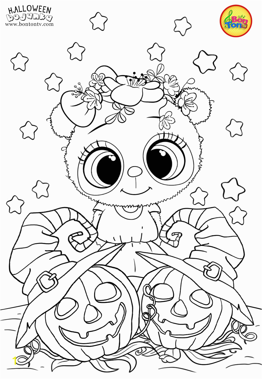 Cute Witch Coloring Pages | divyajanani.org