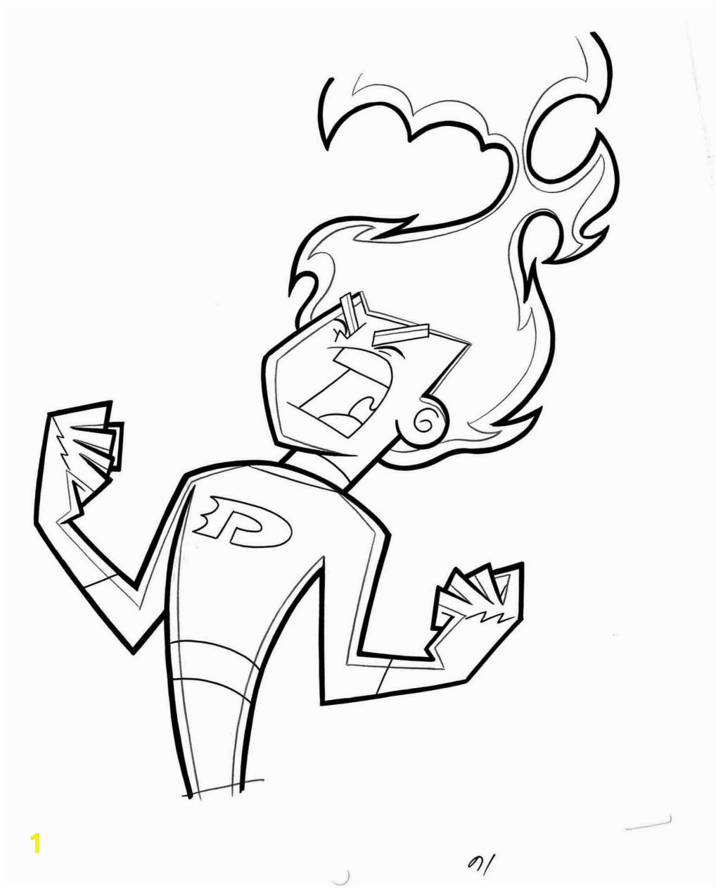 Danny Phantom Coloring Pages Danny Phantom American Superhero Coloring Pages