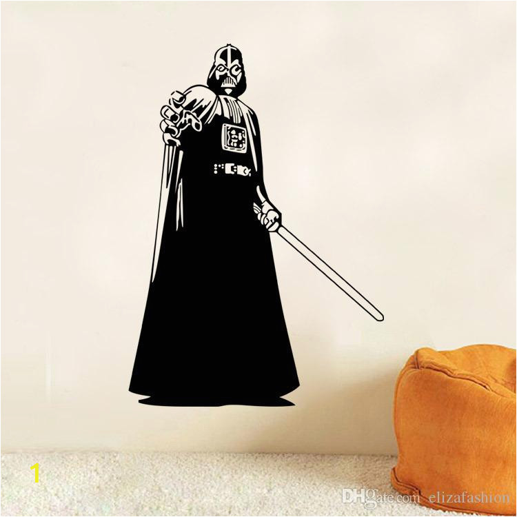 Darth Vader Silhouette Star Wars Wall Art Stickers Decal DIY Home Decoration Decor Wall Mural Removable