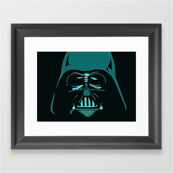 tron darth vader outline framed prints