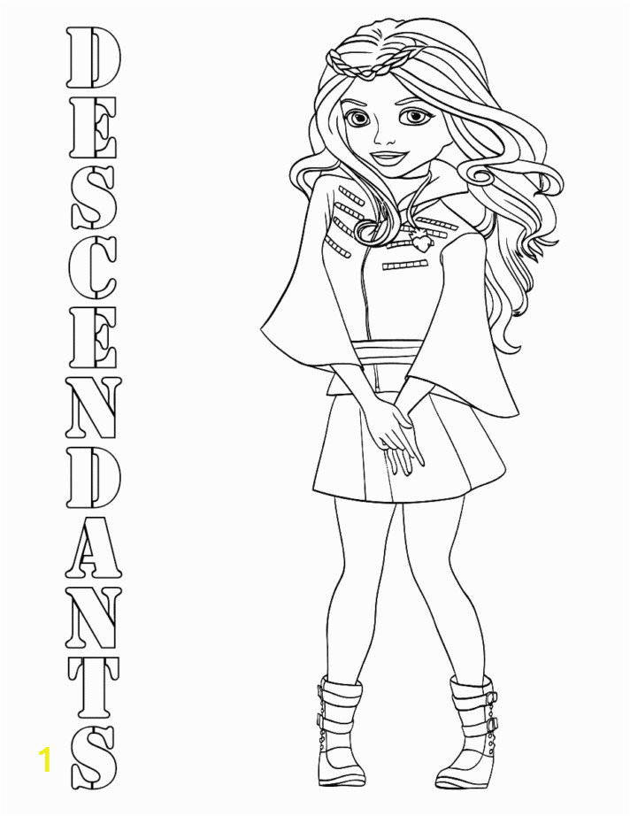 descendants coloring pages to and htm evie mal pictures color page printable descendents disney 712x922