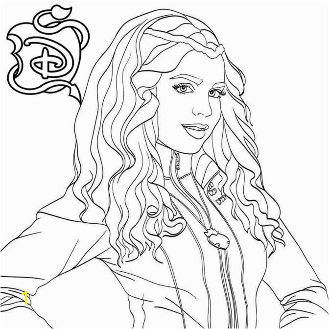 Descendants 3 Coloring Pages Audrey | divyajanan