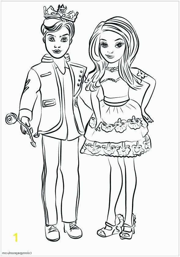 Descendants 3 Mal Coloring Pages | divyajanan