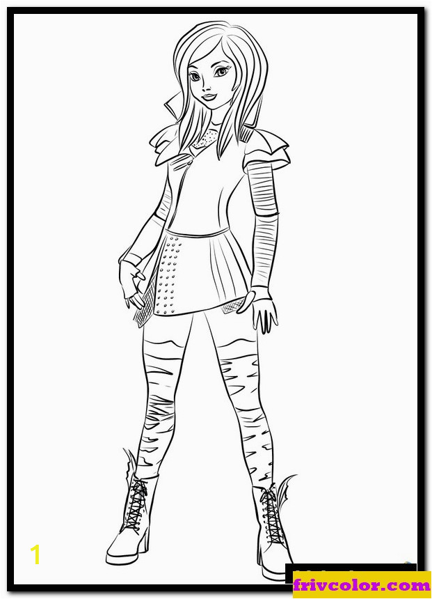mal from descendants coloring page