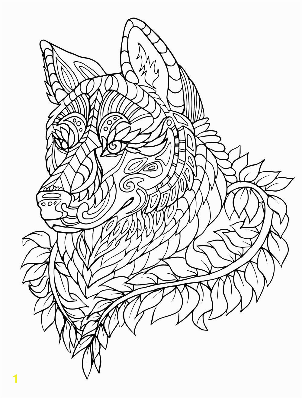 Detailed Wolf Coloring Pages for Adults Color Pages 47 astonishing Wolf Animal Coloring Pages
