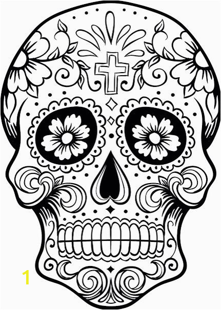 Dia De Muertos Coloring Pages Pin Auf Sugar Skull