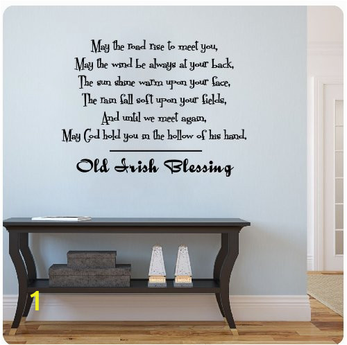 Diagon Alley Wall Mural Old Irish Blessing Wall Decal Sticker Art Mural Home Décor