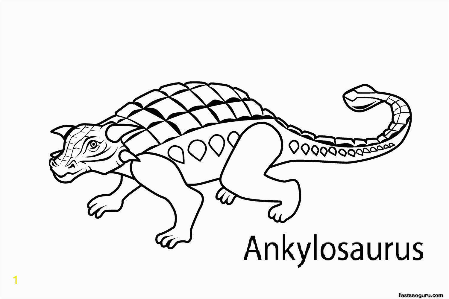 Dinosaur Egg Coloring Page Printable Dinosaur Ankylosaurus Coloring Pages