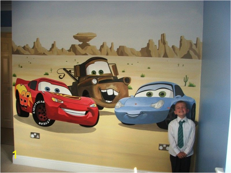 Disney Cars Wall Mural Disney Pixar Cars Only I D Have Lighting Mater and the