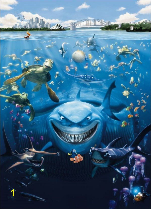 Disney Finding Nemo Wall Mural Finding Nemo Disney Wall Mural Wallpaper