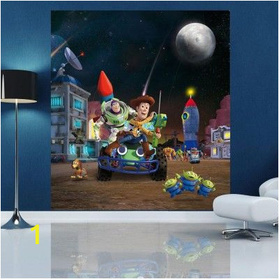 Disney toy Story Wall Mural Childrens Dream Bedrooms Decorating with Wallpaper and
