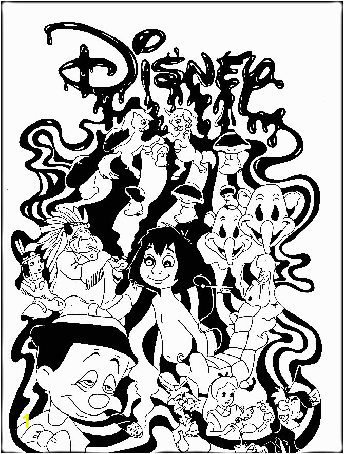 Disney Trippy Coloring Pages Trippy Disney Coloring Pages