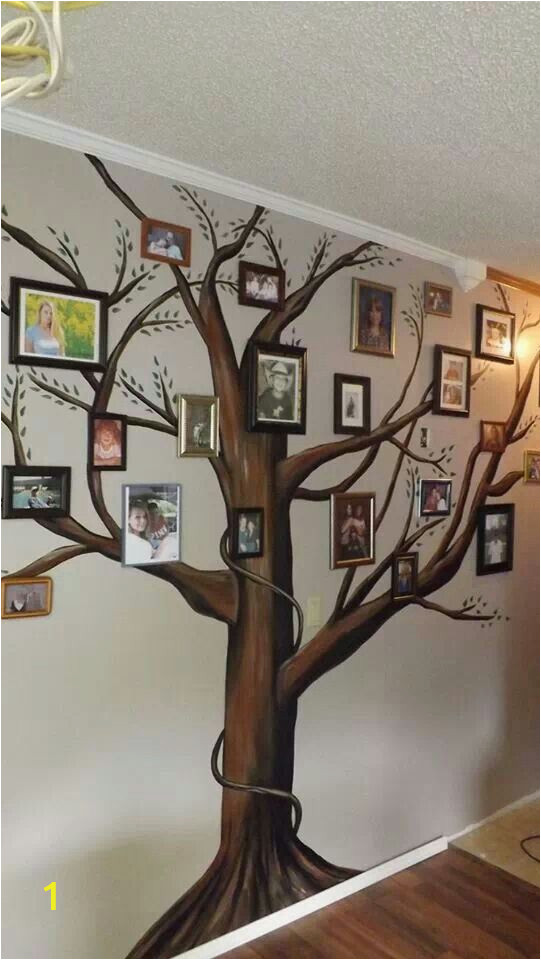 Diy Family Tree Wall Mural A Beautiful Family Tree Mural for Your Home Add Framed