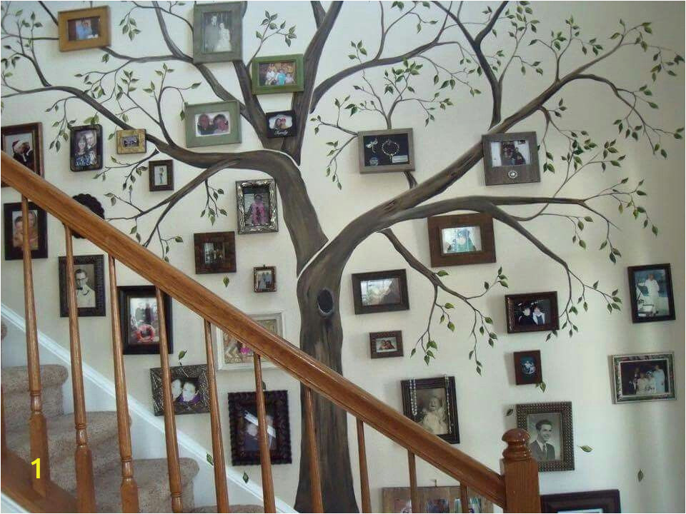 Diy Family Tree Wall Mural Diy Staircase Family Tree Perfect for Making A House Your