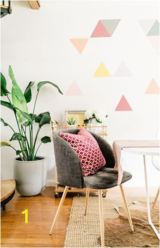 Diy Geometric Wall Mural A Diy Geometric Wall Mural with Behr Paint