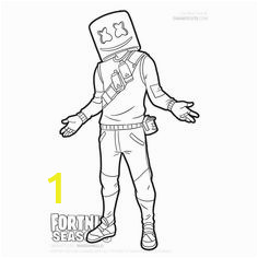 Dj Marshmello Coloring Pages 30 Best fortnite Images