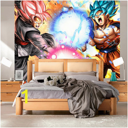 Dragon Ball Wall Mural Dragon Ball Super Wallpaper Japanischen Anime 3d Wandbild Goku Foto Wallpaepr Für Kinder Schlafzimmer Wohnzimmer sofa Tv Hintergrund Rolls