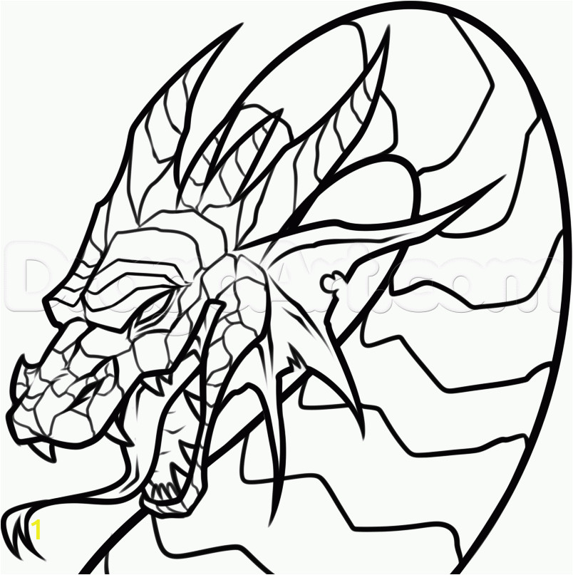 dragon head coloring pages printable