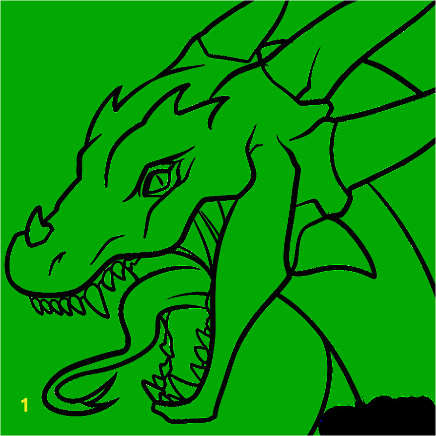 printable dragon head coloring pages