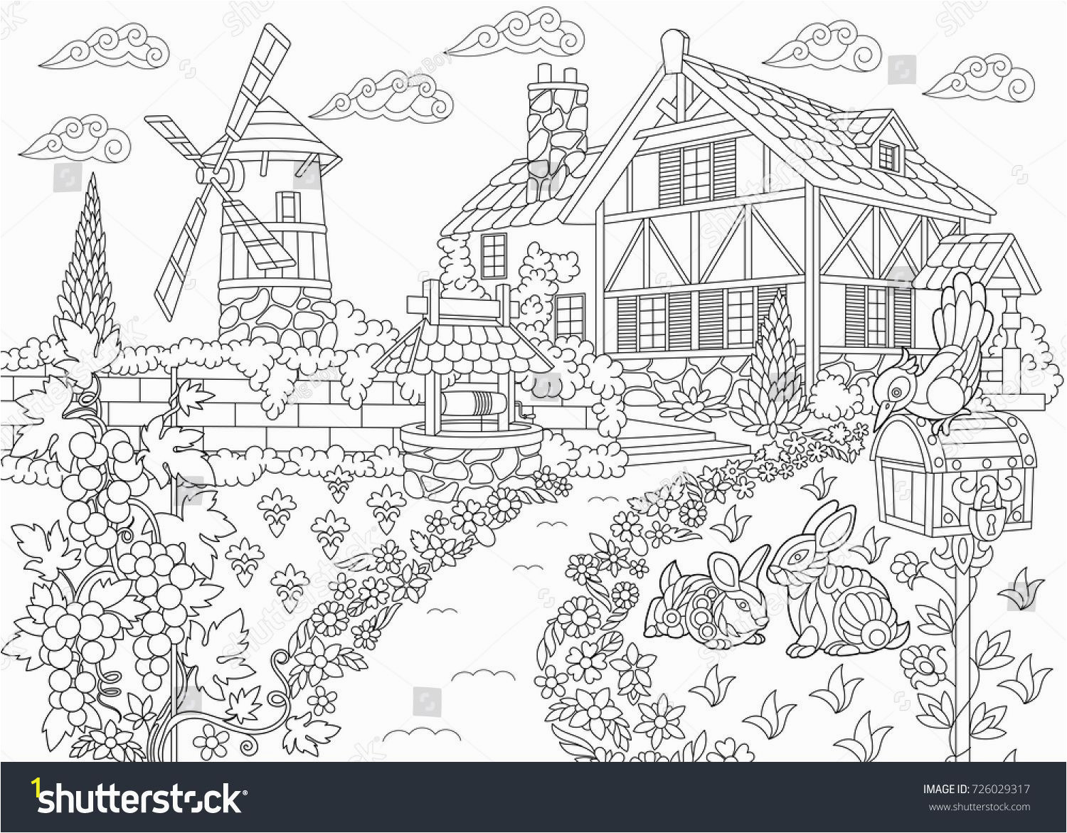 Dream House Coloring Pages Coloring Page for Kids Gingerbread House Coloring Pages