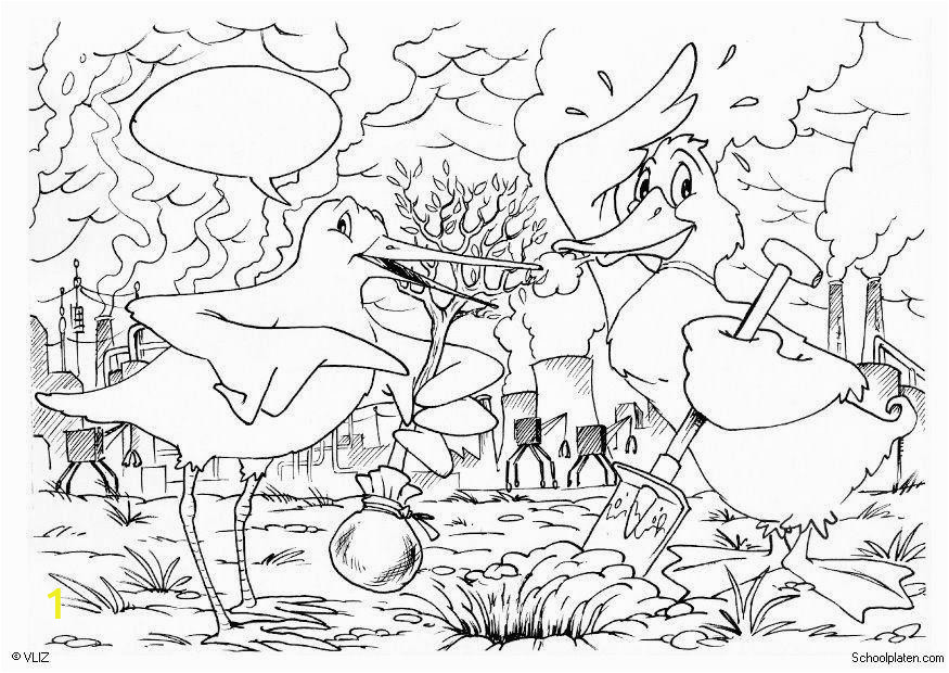 coloring page planting trees dl5506