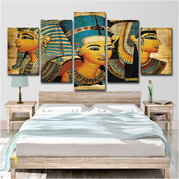 Egyptian themed Wall Murals 2019 Pharaoh Egypt Home Decoration Paintings Modern Abstract Wall Painting Wall Art Picture Unframed From Print Art Canvas $16 41