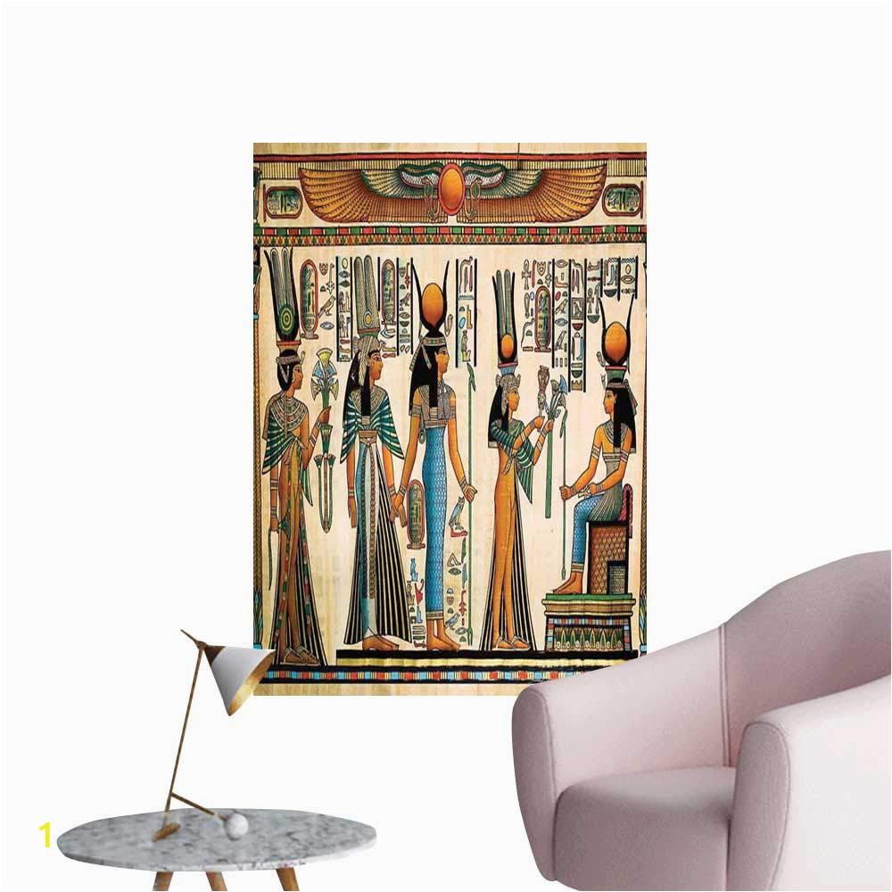 Egyptian themed Wall Murals Amazon Brandosn Egyptian Stickers Wall Murals Decals