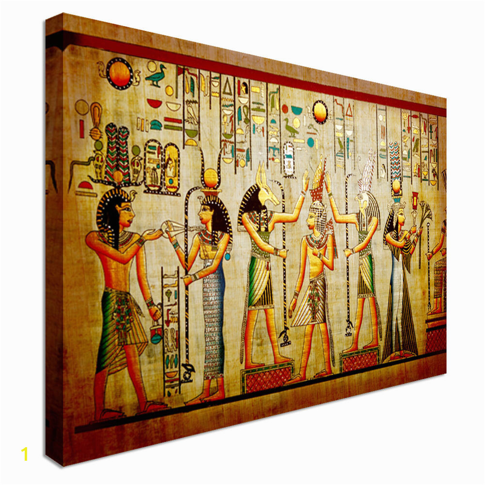 Egyptian themed Wall Murals Old Papyrus Style Egyptian Art Canvas Art Cheap Wall Print