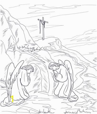 1 empty tomb coloring page