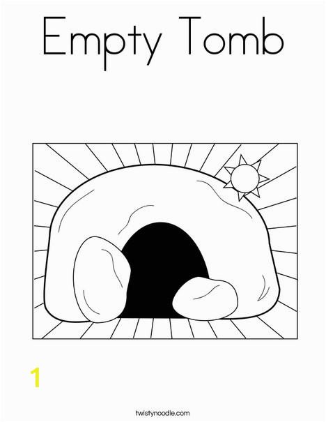 empty tomb coloring page png 468x609 q85
