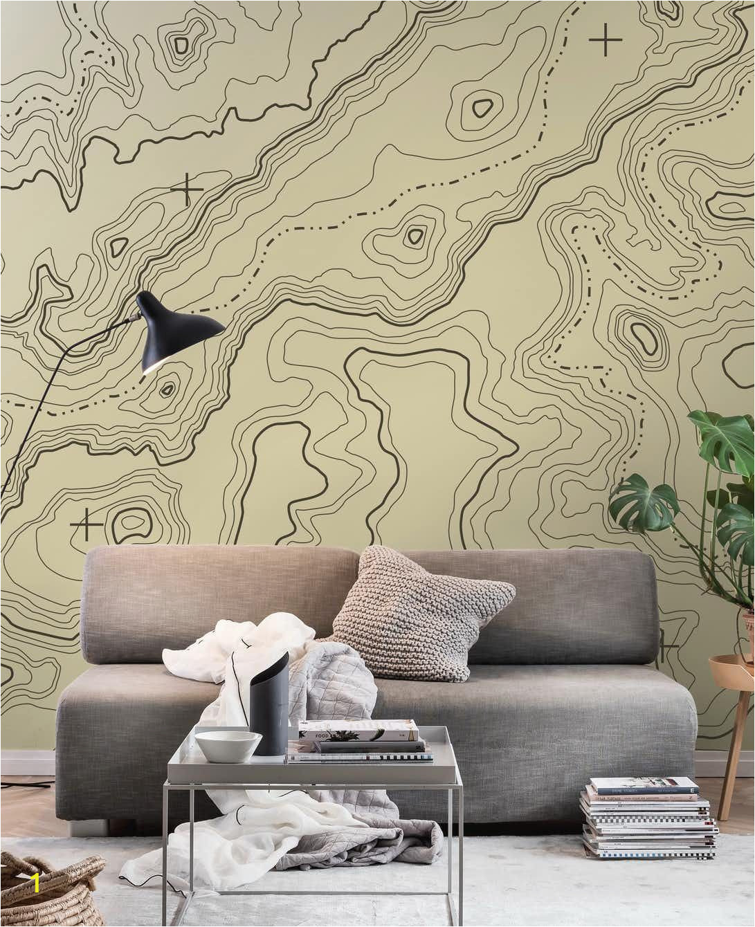 Examples Of Wall Murals topographical Map Wall Mural Wallpaper Maps