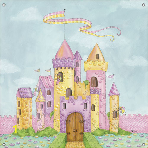 children s wall mural fairy castle 13