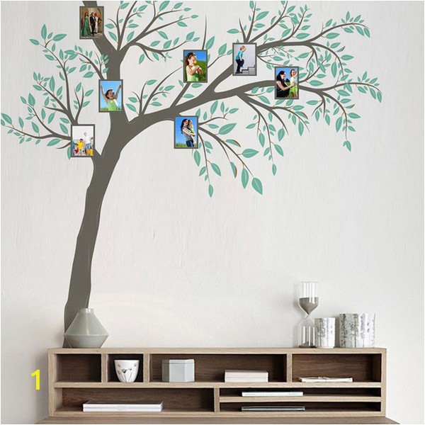 Family Tree Wall Mural Decals New Family Frame Tree Wall Sticker Home Decor Living Room Bedroom Wall Decals Poster Home Decoration Wallpaper Tree Wall Clings Tree Wall Decal