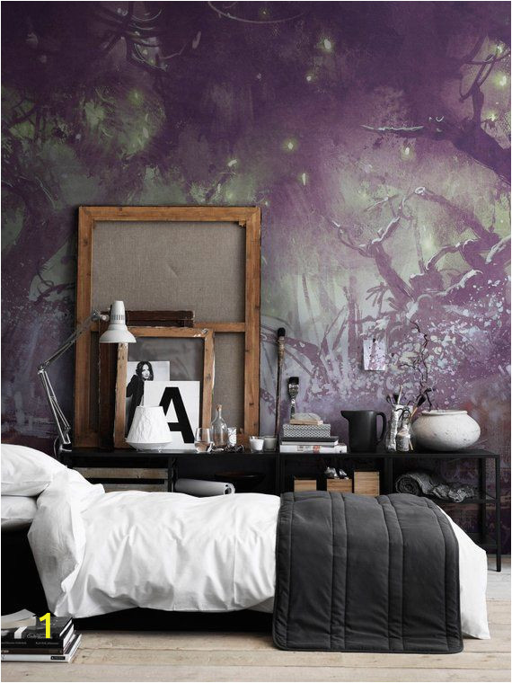 Fantasy forest Wall Mural Enchanted forest Fantasy Landscape Wall Covering Wall Decor