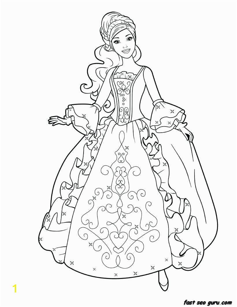 full size of coloring page child princess for girls printable barbie pages