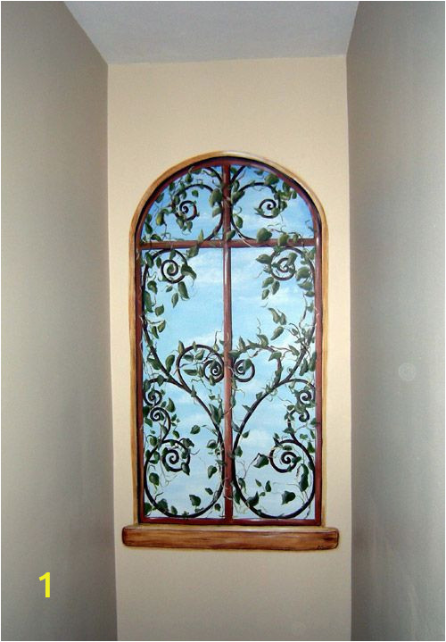 Faux Window Wall Murals Thinking Of Doing something Like This In A Niche In My