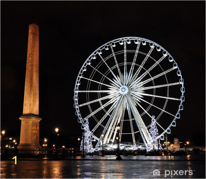 wall murals ferris wheel on the concorde square